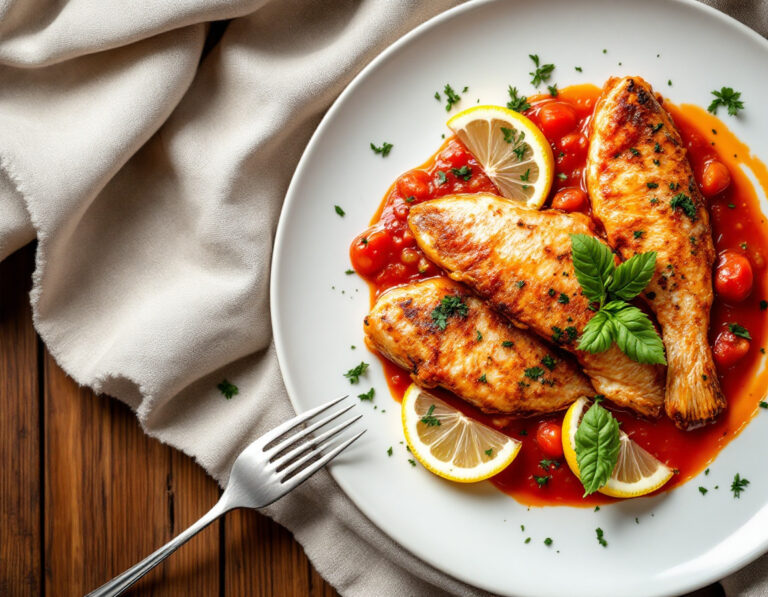 Israeli Fish in Tomato Sauce – Dag be’Rotev Agvaniyot
