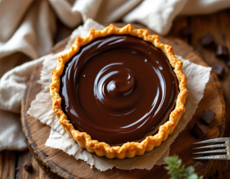 French Chocolate Tart Recipe | Tarte au Chocolat