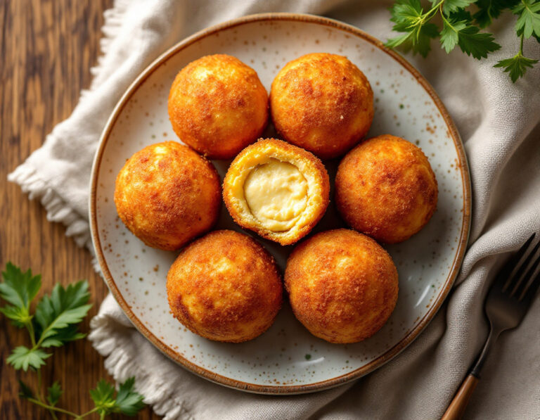 Filled Brazilian Cheese Balls Recipe – Pão de Queijo