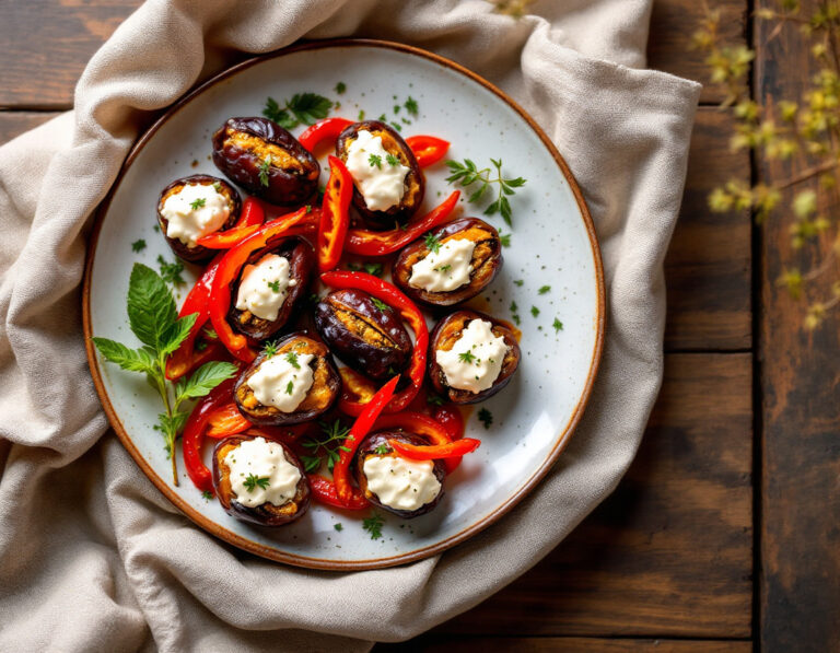Stuffed Dates with Goat Cheese and Red Pepper Recipe
