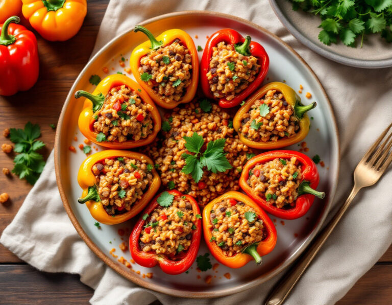 Stuffed Bell Peppers – Great-Grandma Susanne’s Egyptian Recipe