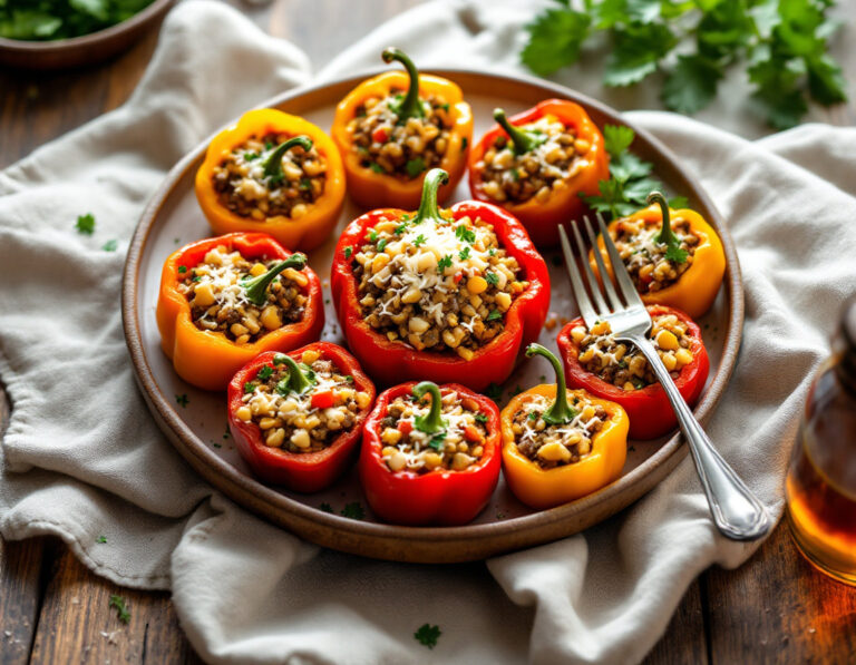 Stuffed Bell Peppers Recipe – Classic & Easy