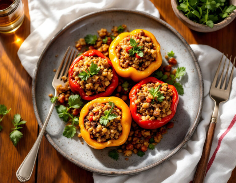 Romanian Stuffed Peppers Recipe – Ardei Umpluți