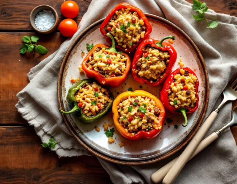 Turkish Stuffed Peppers Recipe – Dolma Biber