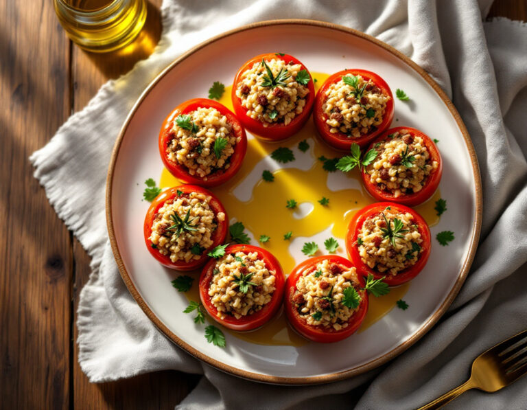 Greek Stuffed Tomatoes – Authentic Yemista Recipe