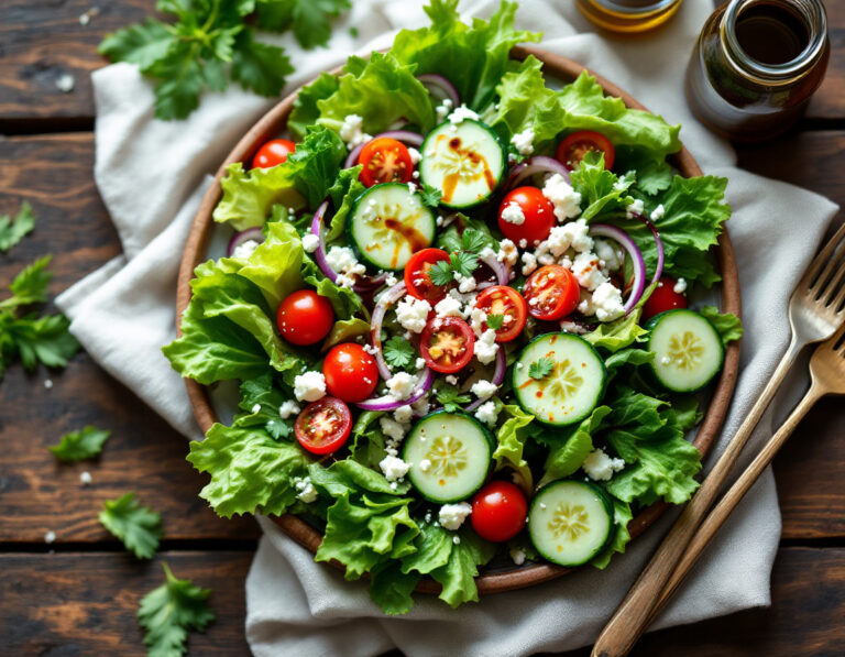 Greek Leaf Salad Recipe – Horiatiki Maroulia