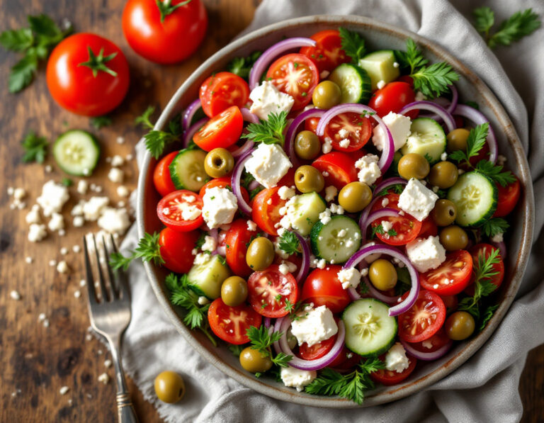 Greek Salad Recipe – Authentic & Fresh