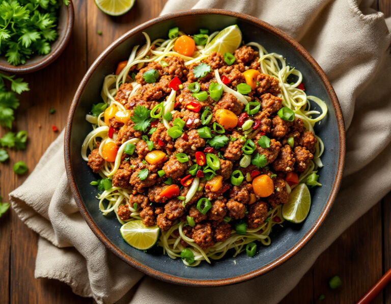Thai Ground Meat Salad – Authentic Larb Gai