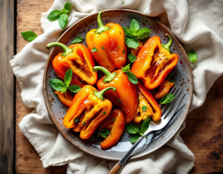 Honey-Glazed Bell Peppers with Mint – African Cuisine