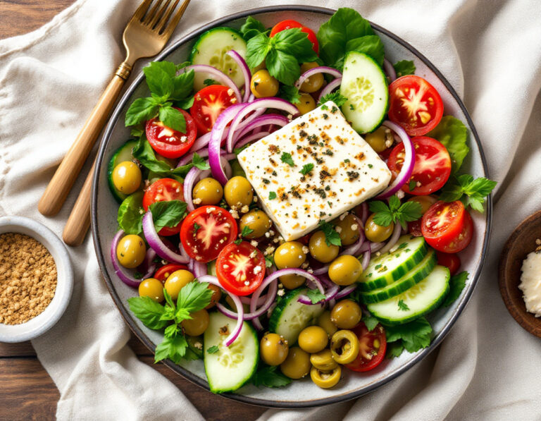 Horiatiki Recipe – Authentic Greek Village Salad