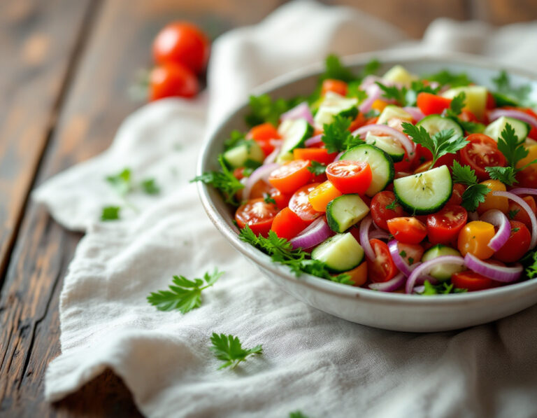 Israeli Salad Recipe – Fresh Israeli Chopped Salad