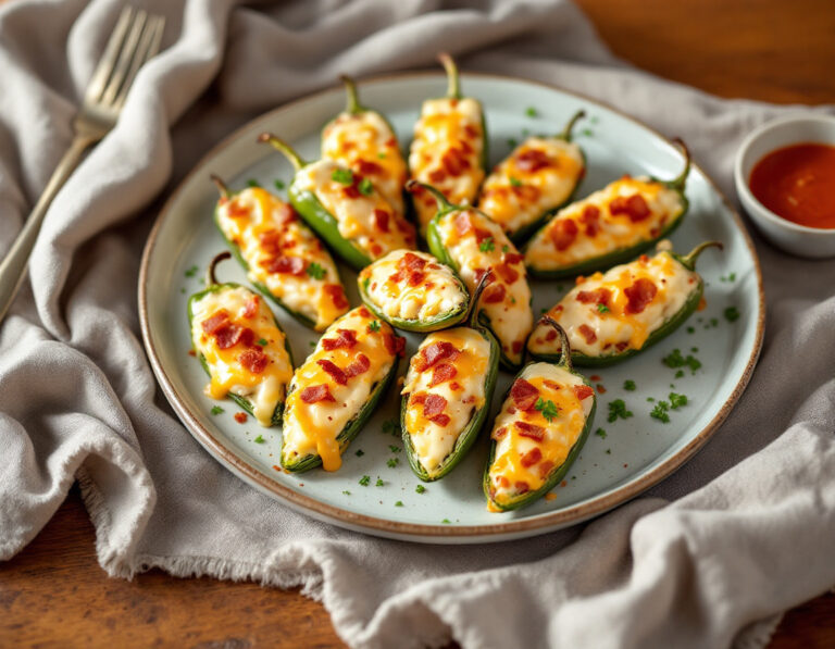 Jalapeño Poppers Recipe – Oven-Baked Stuffed Jalapeños