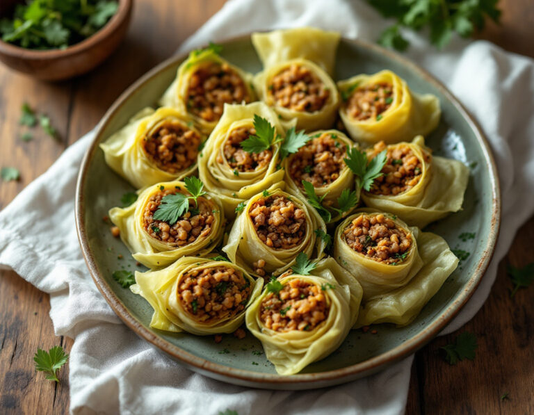 Lachanodolmades – Greek Cabbage Rolls Recipe