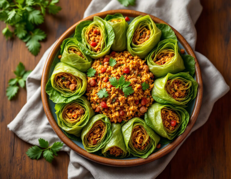 Moroccan Stuffed Cabbage Leaves Recipe