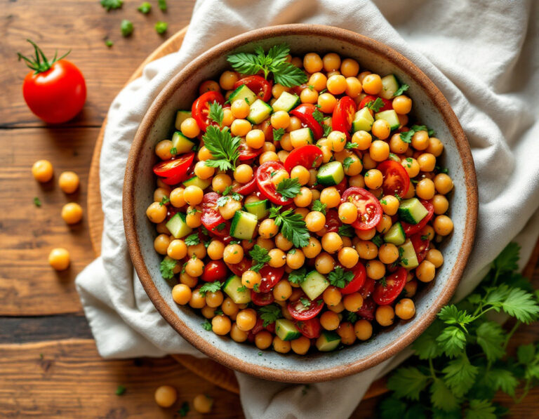 Moroccan Warm Chickpea Salad Recipe