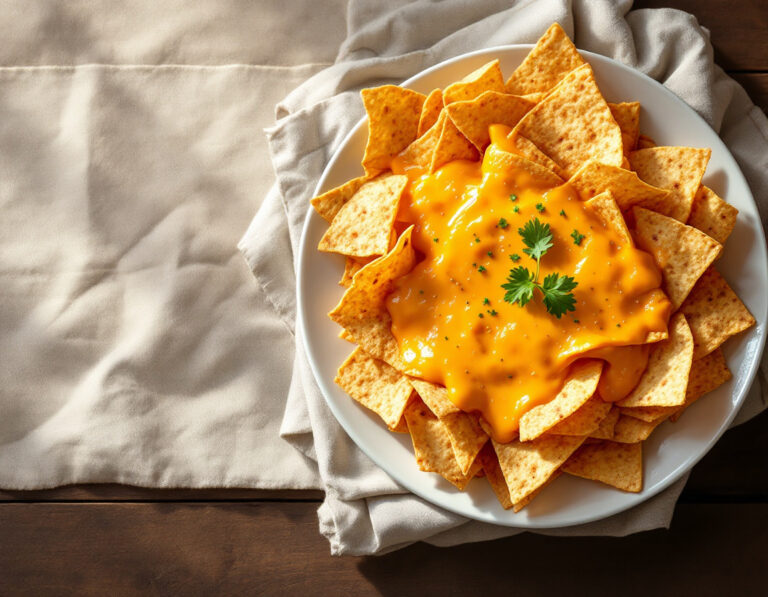 Nachos Recipe: Crispy Tortilla Chips with Cheese Dip