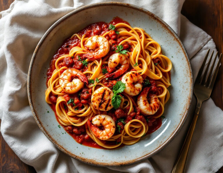 Pappardelle Surf & Turf – Argentine Style
