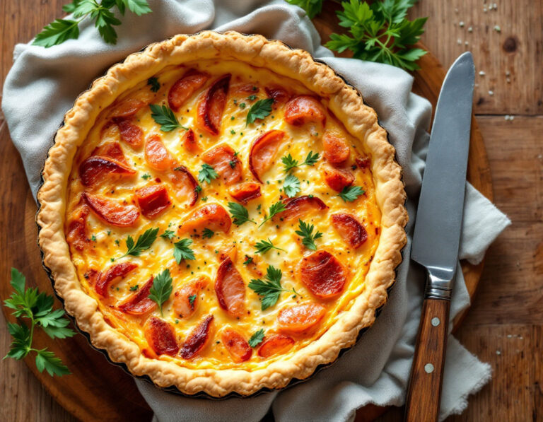 Quiche au Saumon – French Salmon Quiche Recipe