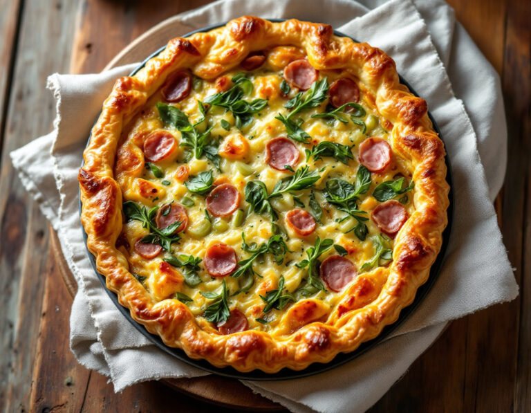 Leek and Ham Quiche Recipe – Colombian Style