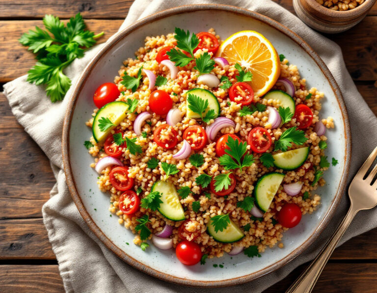 Red Bulgur Salad – North African Style with Harissa