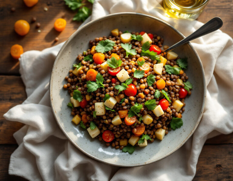 Red Lentil Salad Recipe – African Salad with Spices