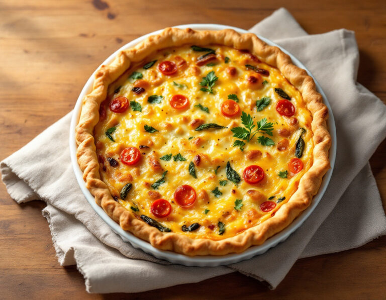 Quick Swiss-Style Quiche Recipe – Ready in 50 Minutes