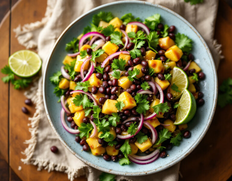 Black Bean Papaya Salad – Tex-Mex Recipe
