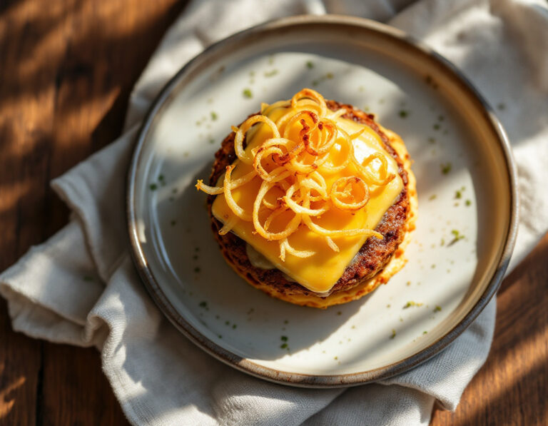Swiss Mini Burger Recipe with Fleischkäse and Crispy Onions