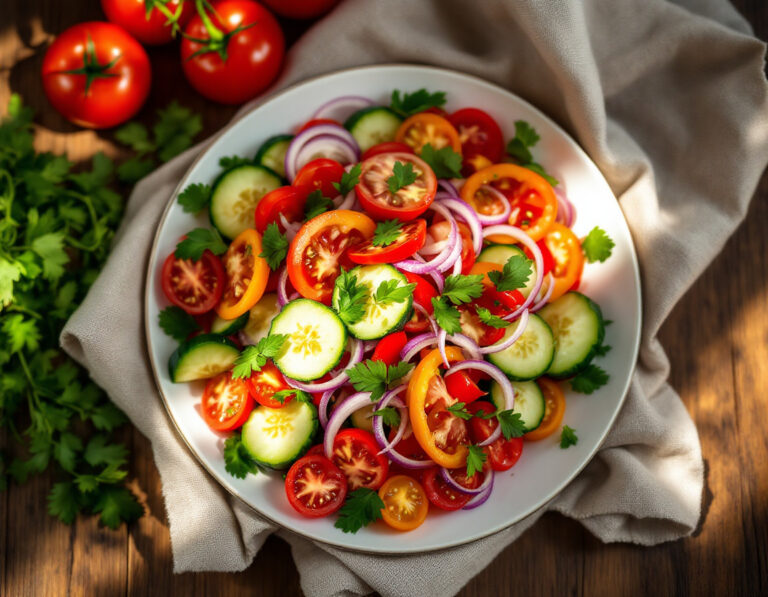Serbian Salad Recipe – Authentic Shopska Salad