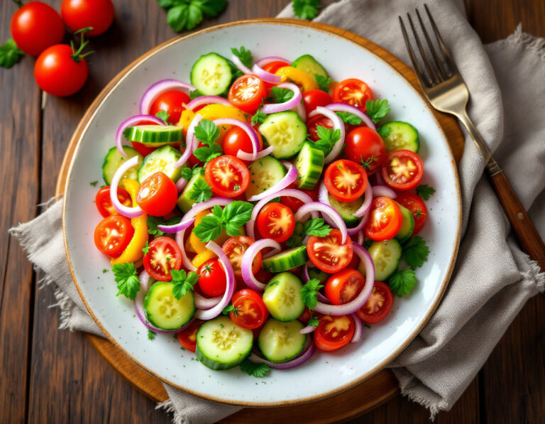 Šopska Salata Serbian Recipe – Authentic Balkan Salad