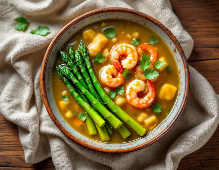Thai Asparagus Soup with Shrimp Recipe – Tom Jued Nor Mai