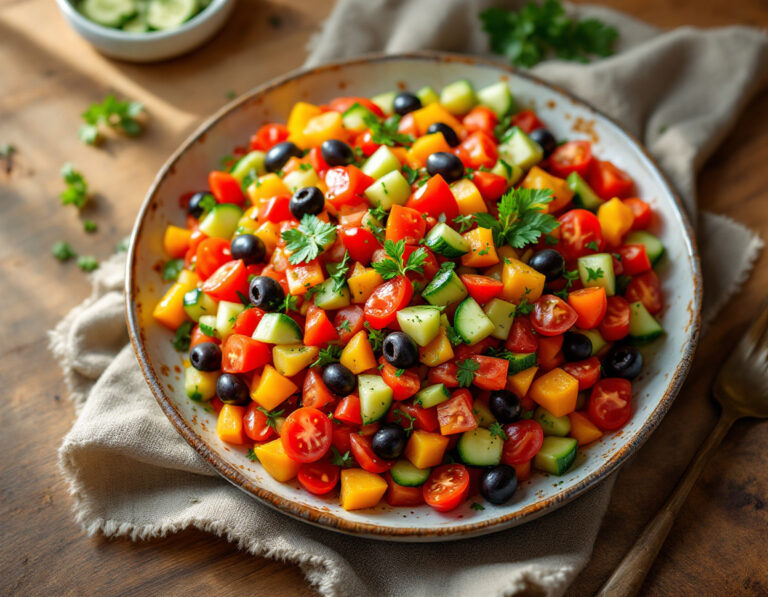 Taktouka Recipe – Moroccan Tomato and Pepper Salad