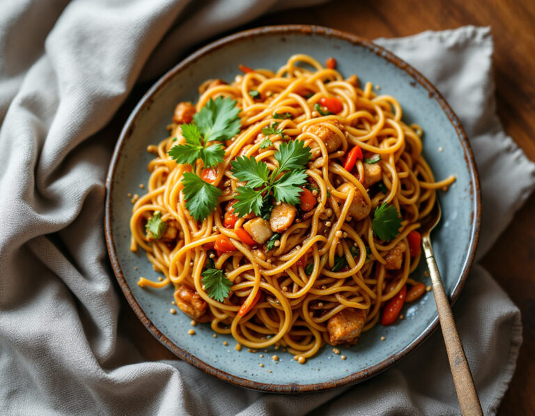 Thai Peanut Noodles Recipe – Creamy Pad Thai Noodles