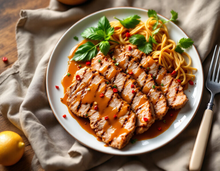 Thai Pork Tenderloin with Peanut Sauce – American-Inspired
