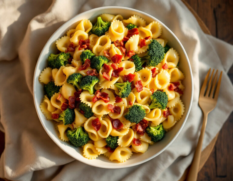 Tortellini Salad with Broccoli and Bacon Recipe