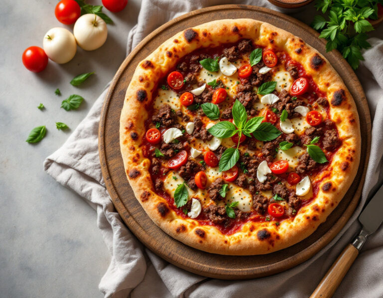 Hungarian Ground Beef Pizza Recipe – Hearty & Spicy