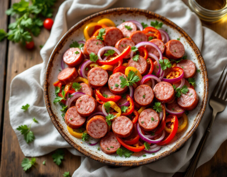 Hungarian Sausage Salad Recipe – Authentic & Zesty