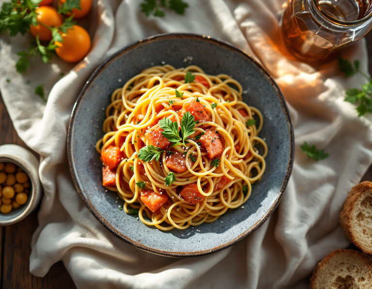 Egyptian Tagliatelle al Salmone Recipe – Pasta with Salmon
