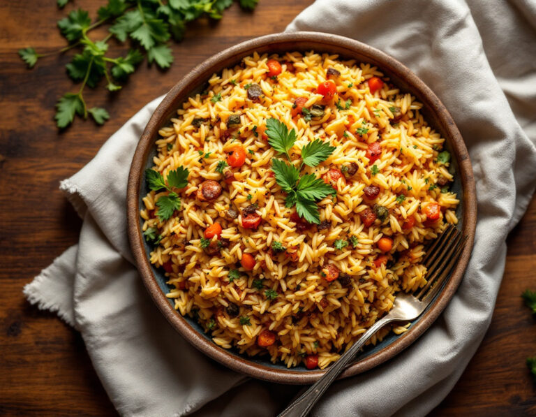 Egyptian Rice Casserole Recipe – Roz Bil Khodar