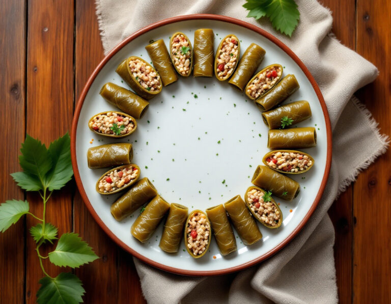 Albanian Stuffed Grape Leaves Recipe – Authentic Sarma me Rrush