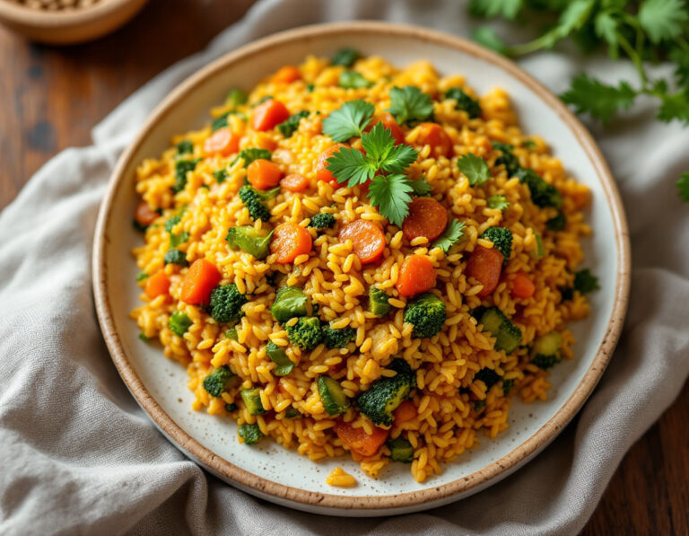 The Finest Ethiopian Rice and Vegetable Casserole