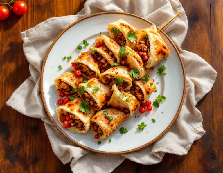 Beyti Kebab Recipe – Turkish Grilled Ground Meat Skewers