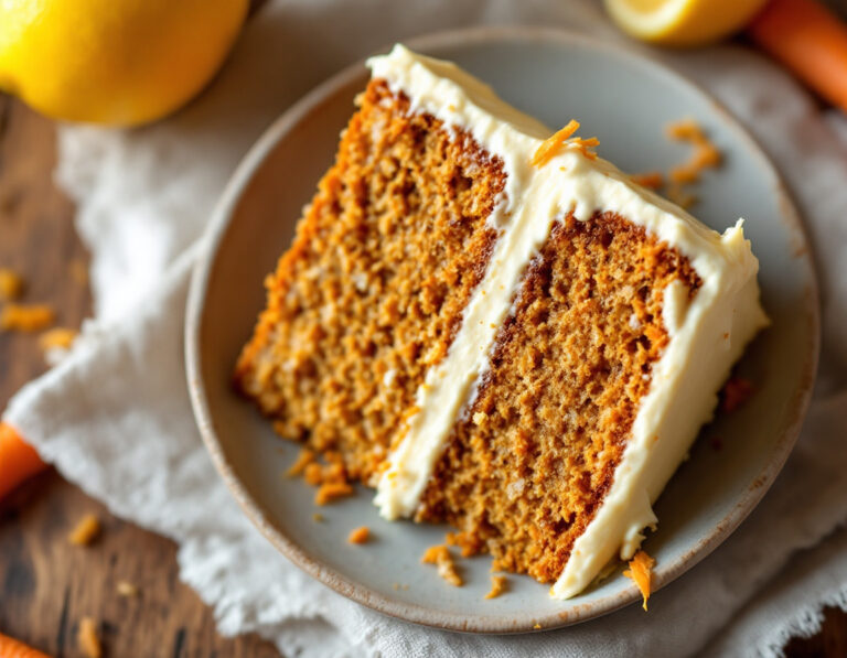 Carrot Cake with Lemon Cream Cheese Frosting