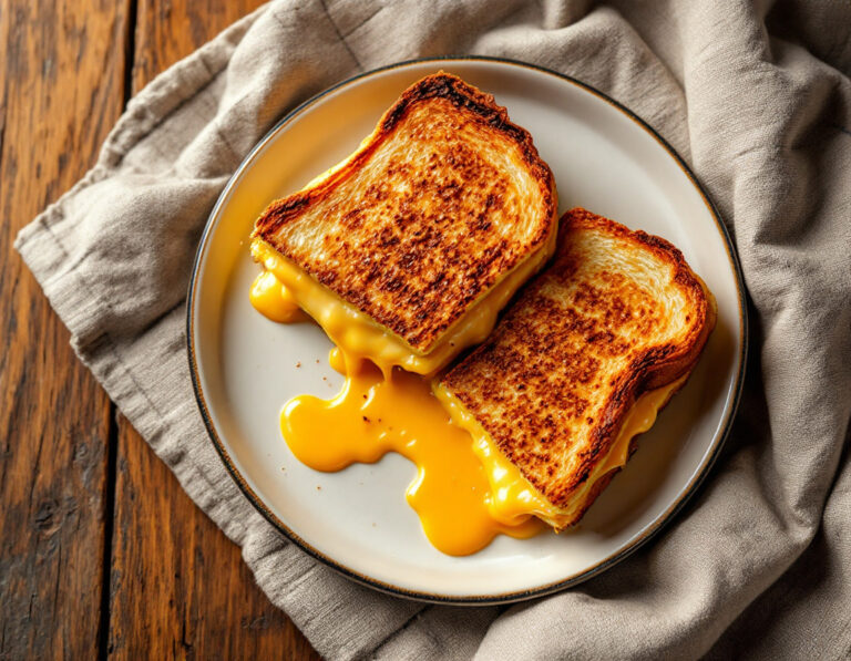 Grilled Cheese Recipe – Classic American Cheese Sandwich
