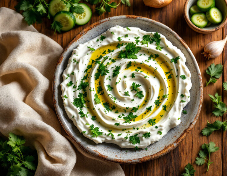 Haydari Recipe – Turkish Yogurt Herb Dip