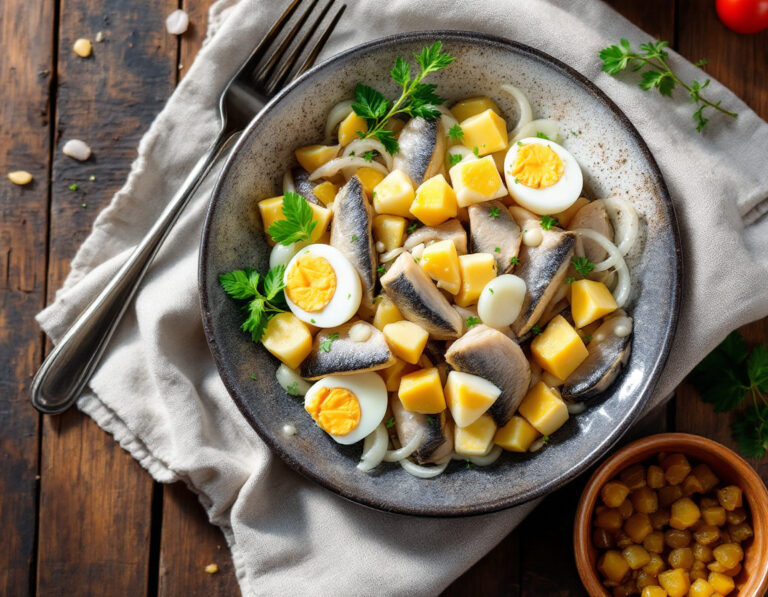 Classic German Herring Salad Recipe – A Time-Honored Tradition