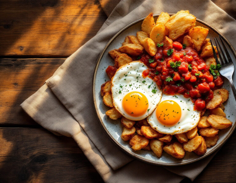 Huevos Rotos Recipe – Spanish Fried Potatoes with Eggs