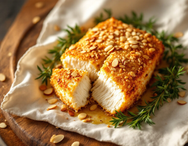 Almond-Crusted Cod Fillet à la Didi Recipe