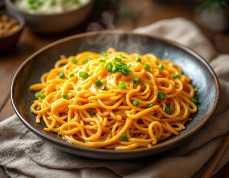 Korean Cheese Noodles Recipe – Creamy & Spicy