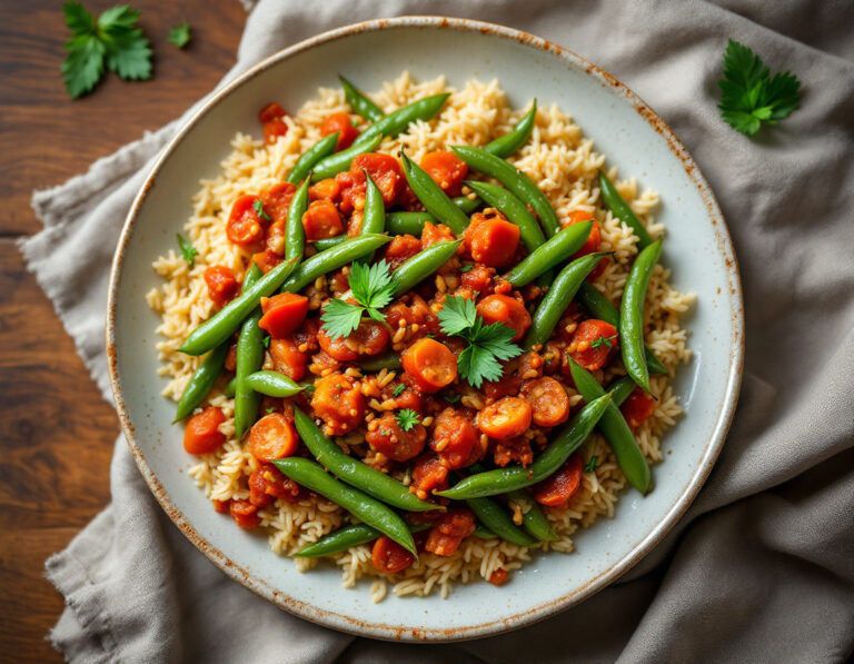 Loobia Polo Recipe – Authentic Persian Green Bean Rice